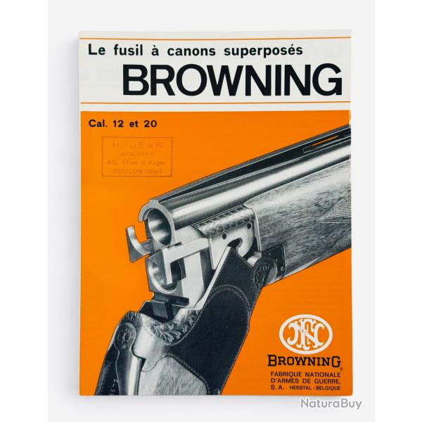 Notice BROWNING B25 - Calibre 12 & Calibre 20