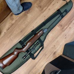 Carabine &agrave; plomb air comprim&eacute; 4,5 mm avec &eacute;tui et lunette de tir