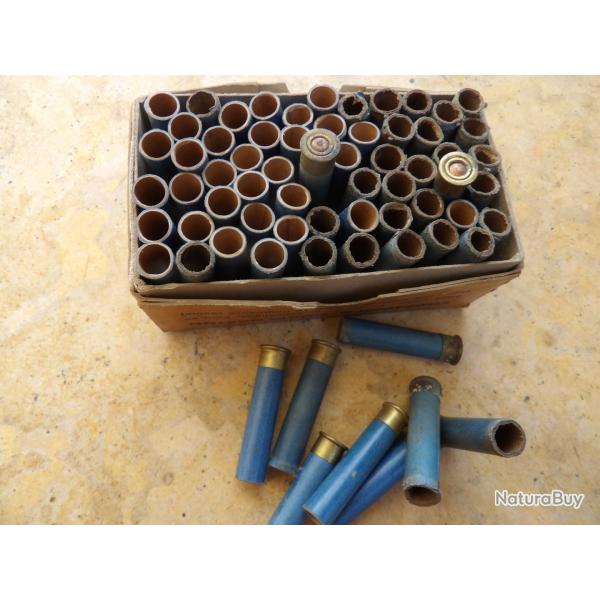 gros lot cartouches de chasse 9 mm percu centrales vides 9mm amorc�es