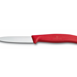 Victorinox Swiss Classic 6.7701.C1 - Couteau d'office - lame lisse 10 cm - manche rouge
