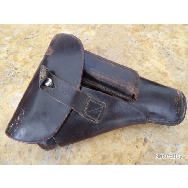 original Etui pistolet  7.65 ww2 mauser hsc PPK noir Cey44  Allemand seconde guerre attache refix�e