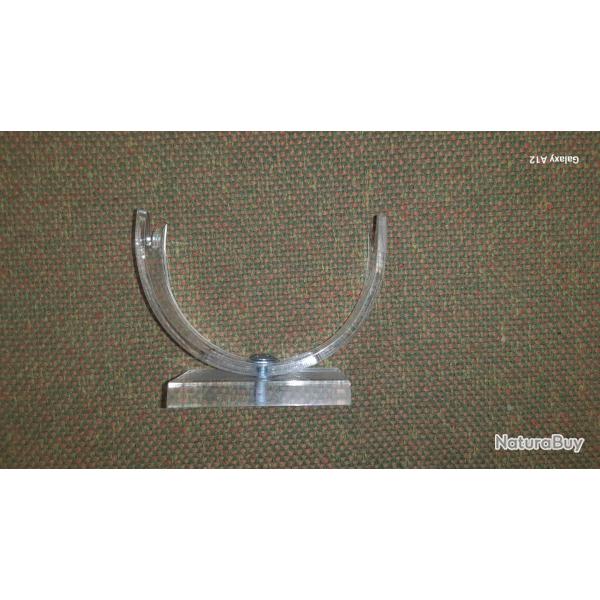 Support en U pou armes de poing en plexiglas de qualit� �pais et translucide