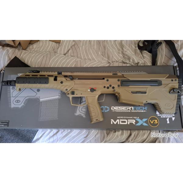 MDR-X V3 silverback avec adaptateur chargeur 5.56