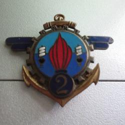 insigne &eacute;mail  2&deg;eme compagnie moyenne de r&eacute;paration du mat&eacute;riel   / drago paris