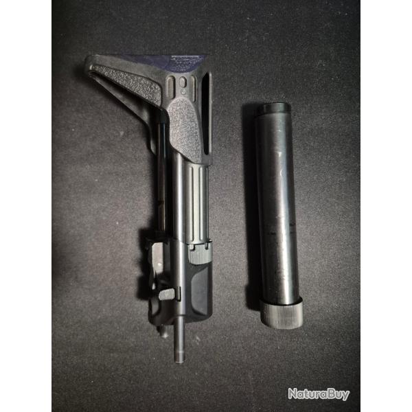 Crosse PDW coulissante Specna Arms (origine SA-X02 Edge 2.0) + Compartiment batterie