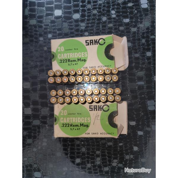 Munition 222 magnum