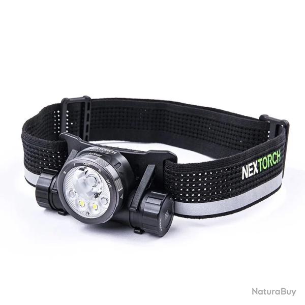 Nextorch hiStar - Lampe frontale rechargeable 2300 lumens lumi�re blanche et rouge