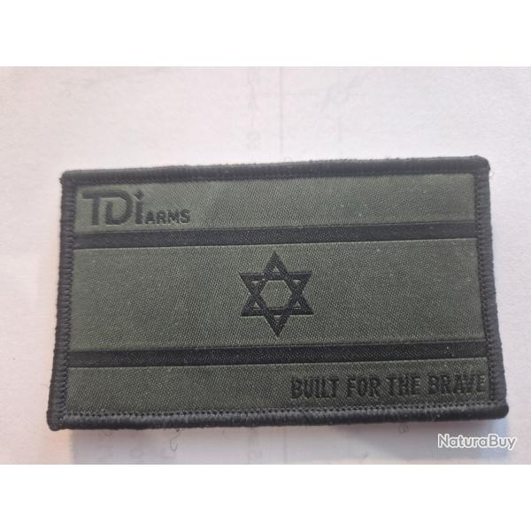 ECUSSON  EN TISSUS  DE LA MARQUE  "TDI ARMS ISRAEL"