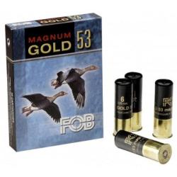 Cartouches de chasse FOB Gold 53 Magnum - Cal.12/76 - 0 dor&eacute; / Par 1