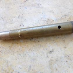 1 KYNOCH 375 magnum neutralis&eacute;e percut&eacute;e vid&eacute;e embout nickel&eacute; plomb