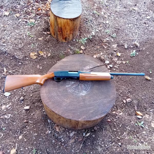 RARE Fusil a Pompe Manufrance Rapid en 12/70 Police Nationale ann�e 80 canon de 51cts ray� droit