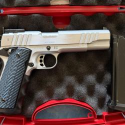 PISTOLET TANFOGLIO FT 1911 CUSTOM CHROME 45 ACP - Sans prix de r&eacute;serve