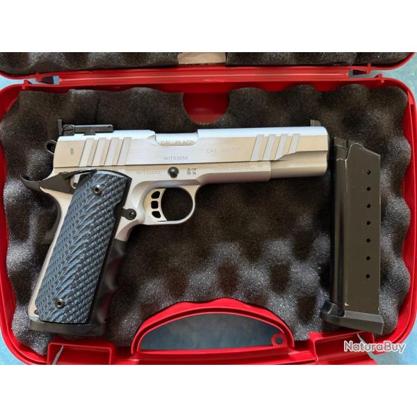PISTOLET TANFOGLIO FT 1911 CUSTOM CHROME 45 ACP - Sans prix de r�serve