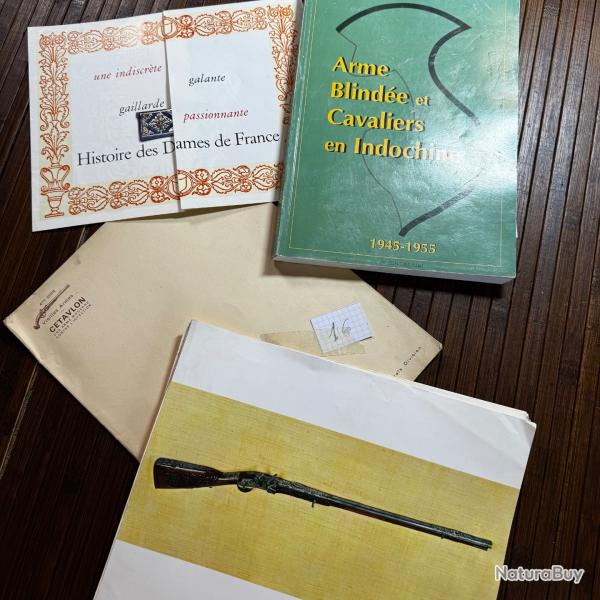 LIVRE ARME BLIND�E ET CAVALIERS EN INDOCHINE PLUS 11 fascicule d'arme ancienne de prestige