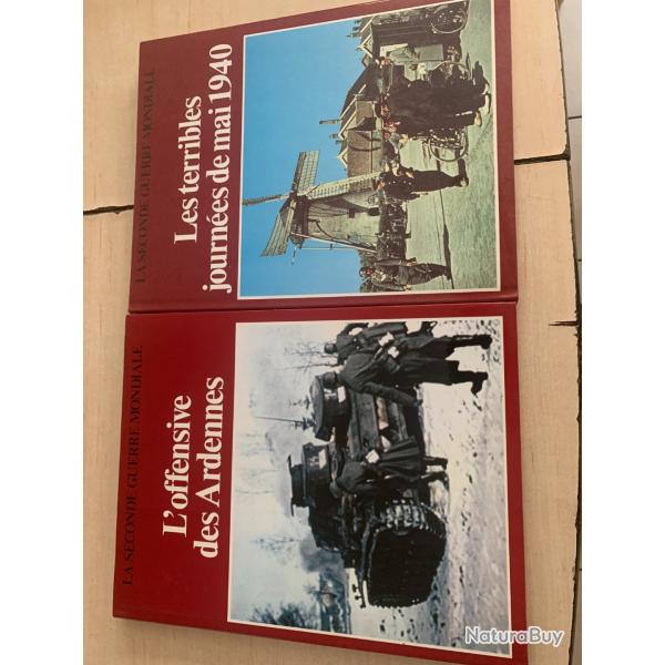 LOT DE 4 LIVRES  LA SECONDE GUERRE MONDIALE