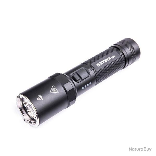 Nextorch P09 - Lampe tactique 2000 lumens 4 sources blanc, UV, rouge et bleu