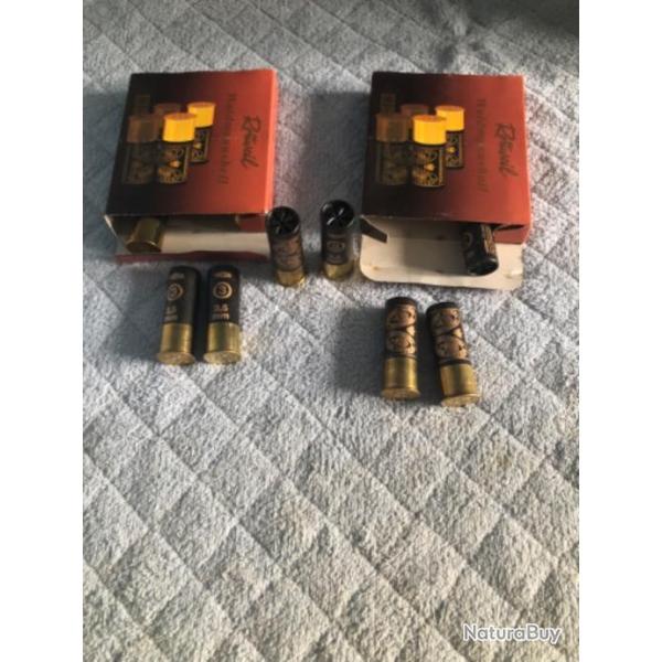 LIVRAISON OFFERTE  2 boites de 10 cartouches rottweil   cal12/70, 36g  plomb de 3,     bourre jupe
