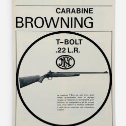 Notice BROWNING T-BOLT