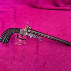 Tres beau et tres long pistolet a broche cal 9 mm