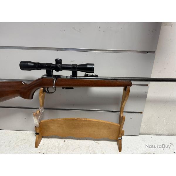 Carabine � verrou Anschutz cal.22lr bois can.54cm + lunette 4x32