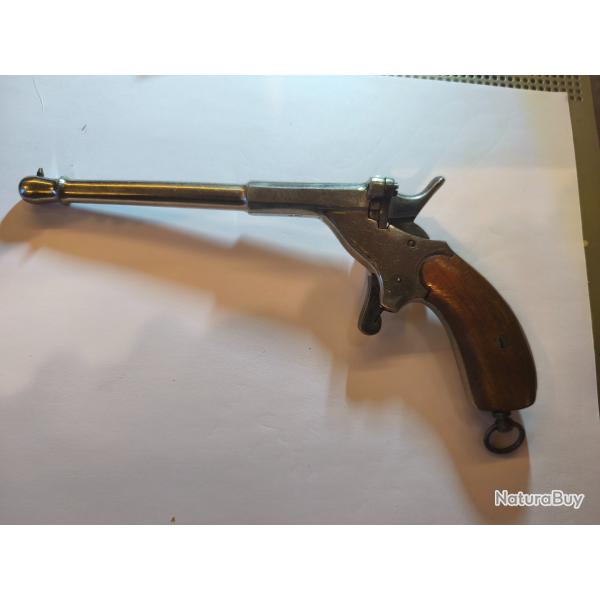 Rare pistolet de salon Monaco allemand fin du 19e calibre 6 mm Flaubert. Son couronne u  super-�tat