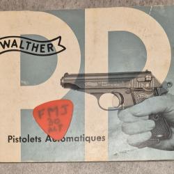 Notice d origine pour pistolet WALTHER PP