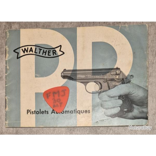 Notice d origine pour pistolet WALTHER PP