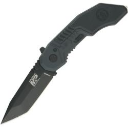 Couteau Smith & Wesson M&P MAGIC Lame Acier 4034 Manche Aluminium Gris et Noir Linerlock A/O SWMP3B