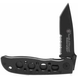 Couteau Pliant Smith & Wesson Extreme Ops Lame Acier 440C Manche Aluminium Noir Linerlock SW5TBS