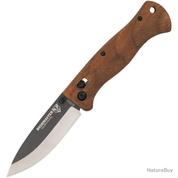 Couteau Pliant United Cutlery Bushmaster Explorer Lame Acier S35VN Manche Bois Zebrano Rapid Lock