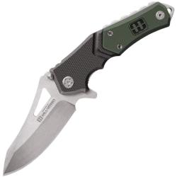 Couteau Pliant Lansky Responder Lame Acier 440C Manche G10 Noir et Vert Linerlock LKN111