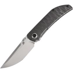 Couteau Pliant Kansept Knives Tarkin Lame Acier CPM-20CV Manche Titane Flamm&eacute; Framelock K1078A3