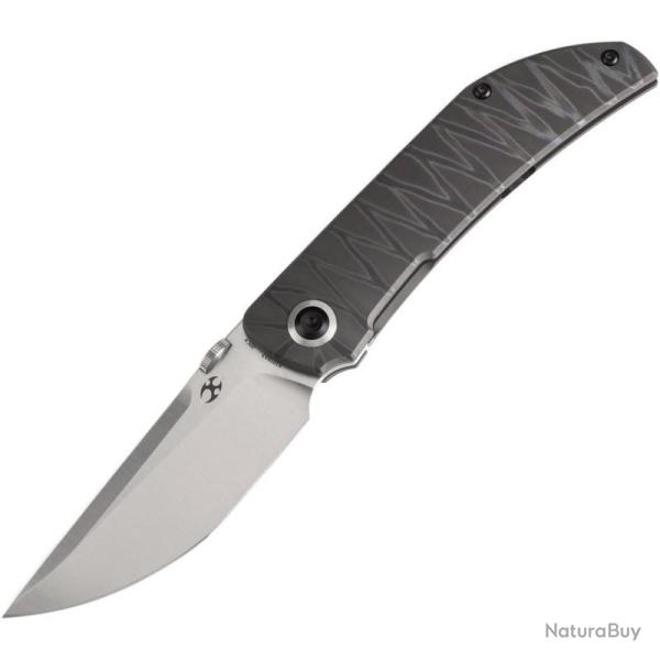Couteau Pliant Kansept Knives Tarkin Lame Acier CPM-20CV Manche Titane Flamm� Framelock K1078A3