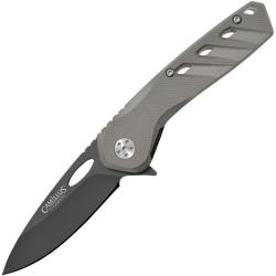 Couteau Pliant Camillus Slot Lame Acier AUS-8 Manche Nylon Gris Linerlock CM19802