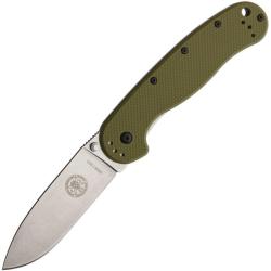 Couteau Pliant ESEE Avispa Lame Acier AUS-8 Manche GRN Vert OD Framelock BRK1301OD