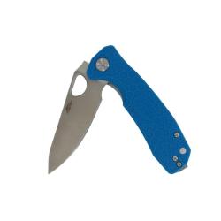 Couteau Honey Badger Knives Leaf Large Lame Acier 8Cr13MoV Manche FRN Bleu Liner Lock HB1291
