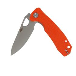 Couteau Honey Badger Knives Leaf Small Lame Acier 8Cr13MoV Manche FRN Orange Liner Lock HB1313