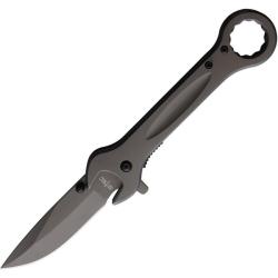 Couteau S-TEC Wrench T271287 Lame Acier Inox Manche Acier Inoxydable Gris Linerlock A/O STT271287
