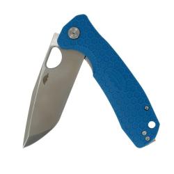 Couteau Honey Badger Knives Tanto Large Lame Acier 8Cr13MoV Manche FRN Bleu Liner Lock HB1324