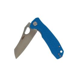 Couteau Honey Badger Knives Wharncleaver Small Lame Acier D2 Manche FRN Bleu Liner Lock HB1170
