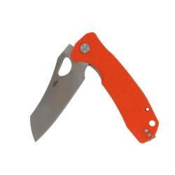 Couteau Honey Badger Knives Wharncleaver Large Lame Acier D2 Manche FRN Orange Liner Lock HB1160