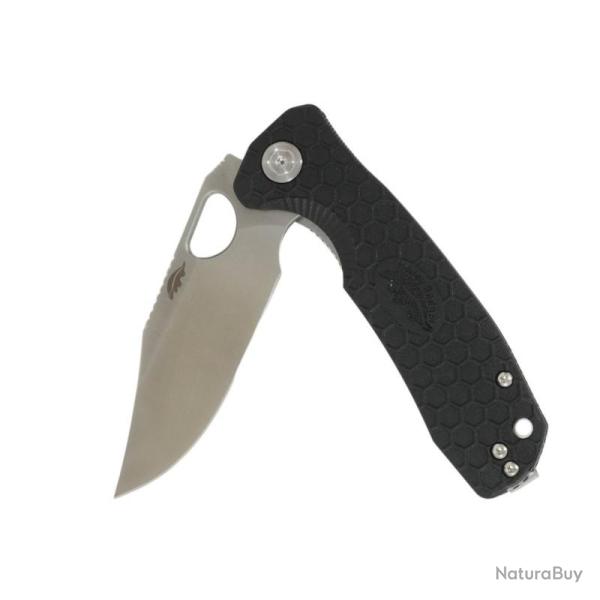 Couteau Honey Badger Knives Clip Point Large Lame Acier 8Cr13MoV Manche FRN Noir Liner Lock HB4063