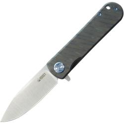 Couteau KB Knives NEO Lame Acier S35VN Manche Titane Flamm&eacute; Framelock KUB359B