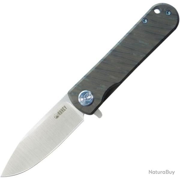 Couteau KB Knives NEO Lame Acier S35VN Manche Titane Flamm� Framelock KUB359B