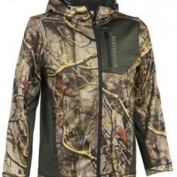 Sweat &agrave; capuche zipp&eacute; enfant GhostCamo for&ecirc;t PERCUSSION-10 ans