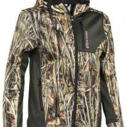 Sweat &agrave; capuche zipp&eacute; enfant GhostCamo Wet PERCUSSION-8 ans