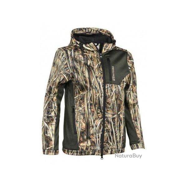 Sweat � capuche zipp� enfant GhostCamo Wet PERCUSSION-8 ans