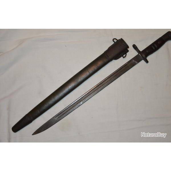 BAIONNETTE AMERICAINE MODELE US 1917-FABRICATION LAME WINCHESTER 1916-1� ARMEE FRANCAISE LIBERATION