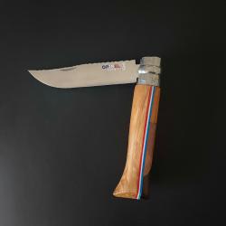 Couteau de Poche Pliant N&deg;8  Custom. Lame Inox Opinel