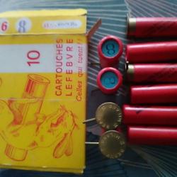 boite de 10 cartouches cal 16 a broche